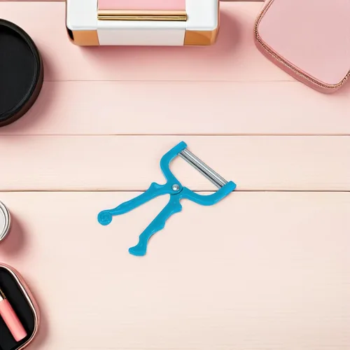 Vista 4 de Healifty Depilación de resorte, 2 unidades, depilación facial portátil, depiladora de roscado, depiladora manual de belleza para mujeres (azul)