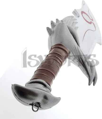 Vista 3 de Dios de la guerra Kratos Blades of Chaos Foam 11 Escala Props Réplica. Plata, plateado