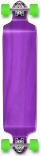 Vista 17 de Longboard Yocaher con diseño pintado para alta velocidad Azul