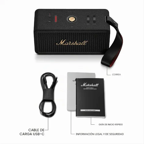 Vista 10 de Marshall Middleton II Altavoz portátil Bluetooth impermeable - Negro