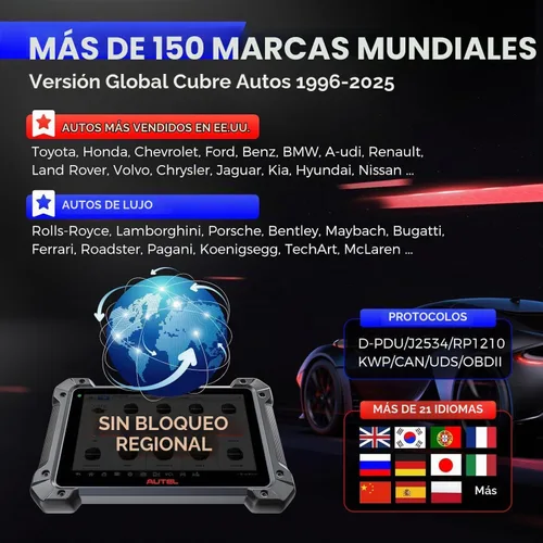 Vista 3 de Autel MaxiSYS MS909EV: 205 Igual que MS908S PRO II OBD2 Escáner de diagnóstico de coche, servicio de 38+, prueba activa, diagnóstico de todo