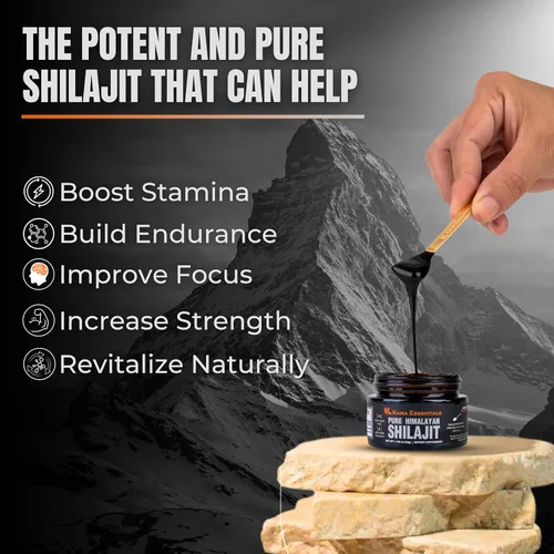 Vista 3 de Resina Shilajit del Himalaya, 75% de ácido fúlvico, más de 85 minerales, suplemento ayurvédico de grado dorado para energía, fuerza y bienestar