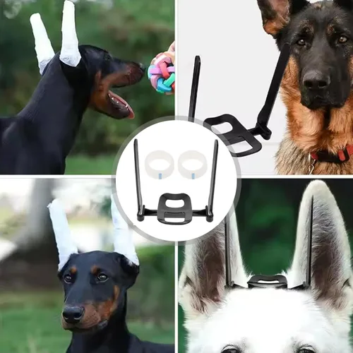 Vista 6 de Soporte de pie para orejas de perro, kit ajustable de colocación de orejas Doberman, ligero, resistente a las grietas, soporte de pie para uso
