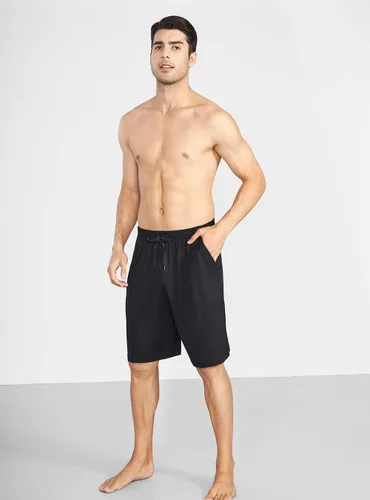 Vista 4 de DAVID ARCHY Pantalones cortos de dormir para hombre, de rayón de bambú, suaves, cómodos, pantalones de pijama en paquete de 2