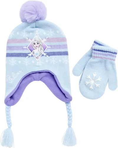 Vista 14 de Disney Girls' Mitten and Glove Set Azul (Blue Glove)