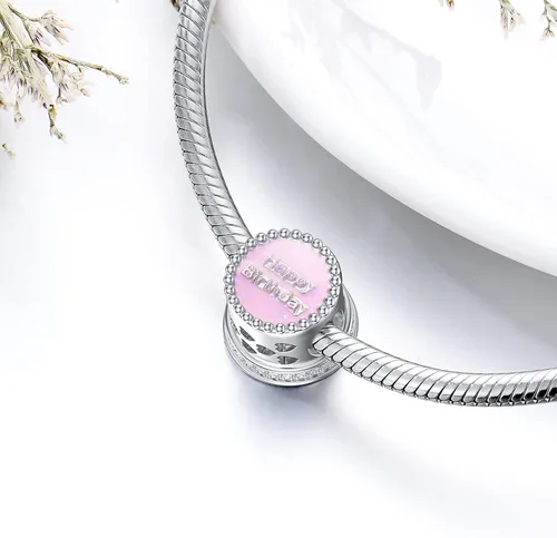 Vista 8 de LONAGO Abalorio de plata de ley 925 con diseño de mariposa y pavo real para mujer