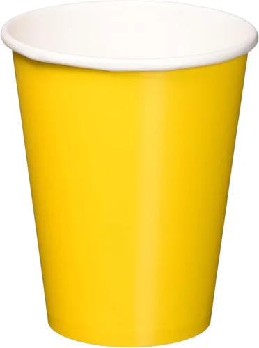 Vista 5 de Vibrantes vasos de papel morados (paquete de 20) – 9 onzas – Perfecto para fiestas, reuniones, picnics y uso doméstico
