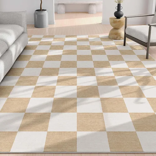 Vista 10 de Well Woven Apollo Flatwoven Modern Squares Alfombra multicolor de 3 pies 3 pulgadas x 5 pies para niños