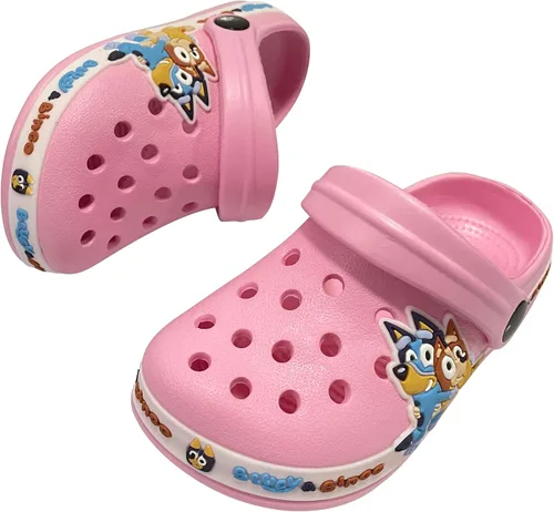 Vista 3 de Mciwyhu Zuecos de dibujos animados para niños y niñas, zuecos de jardín, zapatos para niños, pantuflas de playa