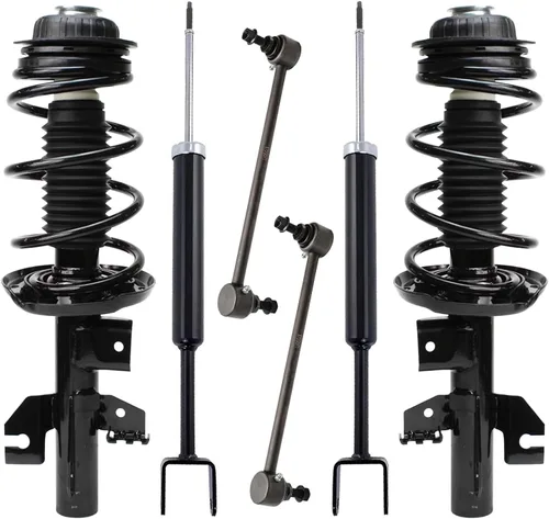 Vista 46 de Detroit Axle - Kit de puntales delanteros de 6 piezas para Ford Escape 2014-2019, 2 puntales y muelles helicoidales, 2 enlaces de barra