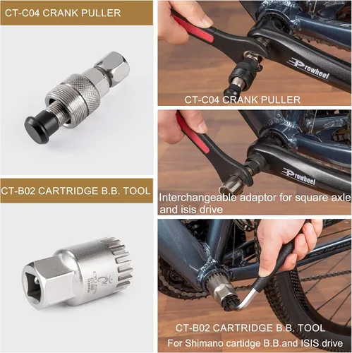 Vista 3 de Kit de herramientas de bicicleta de 7 piezas - Kit de reparación de mantenimiento de herramientas de bicicleta - Kit de herramientas de reparación