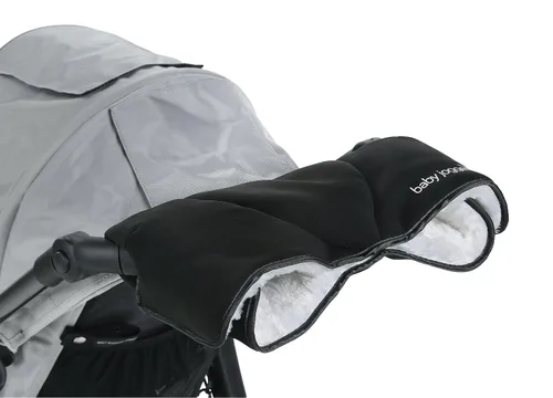 Vista 4 de Baby Jogger Orejera de mano para cochecito de felpa, neopreno, negro, 0.7 libras