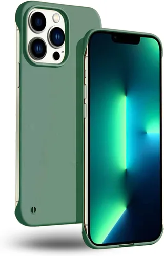 Vista 9 de GRECAZO Funda delgada sin bordes para iPhone 13 Pro Max, ultra fina, color Negro