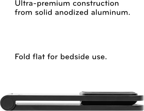 Vista 2 de Peak Design Soporte de carga inalámbrico, negro, carga Qi1, base de silicona de agarre, funciona con fundas Peak Design Mobile, compatible