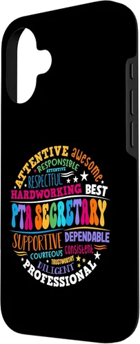 Vista 2 de iPhone 16 Parents Teacher Association Team Supporter PTA Secretary Case