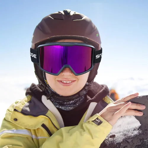 Vista 7 de Gafas de esquí y snowboard para hombres, mujeres y jóvenes, protección OTG 100% UV
