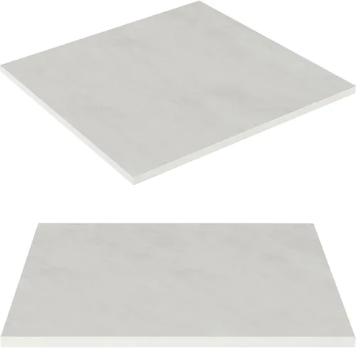 Vista 16 de Kaboon Mesa universal de 24 x 24 pulgadas, paquete de 2, solo encimera reversible de melamina, uso doméstico o comercial en interiores, 1 pulgada