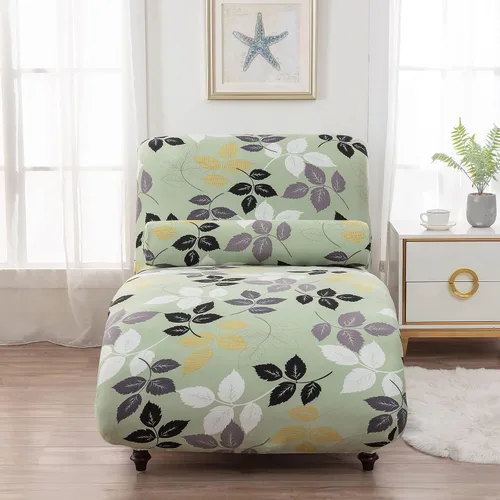 Vista 3 de Funda para tumbona sin brazos, funda elástica estampada para sofá reclinable, fundas elásticas para tumbonas para sala de estar, dormitorio, 01