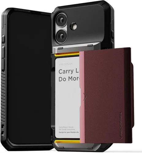Vista 53 de VRS DESIGN Damda Glide Pro - Funda para iPhone 12 Pro Max, con [4 tarjetas] Premium Robusta [Semiautomática] Funda para tarjeta de crédito