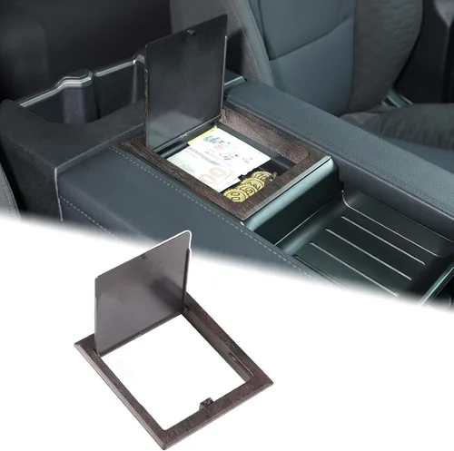 Vista 9 de Aunginsy Funda para caja de almacenamiento oculta compatible con Toyota Tundra 2022 2023 2024 2025 2026, bandeja organizadora de consola central