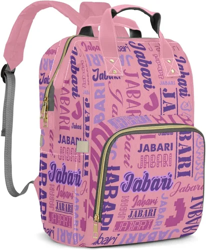 Vista 15 de Bolsos de bebé de encargo del muchacho del nombre, mochila Negro 01