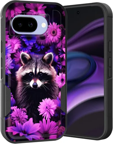 Vista 28 de Funda para Pixel 6A, Híbrida de Doble Capa de Servicio Pesado Resistente a Prueba de Golpes PC Duro + Funda Protectora de Silicona Suave para Google