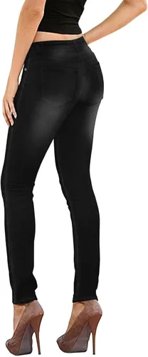 Vista 2 de Lexi Jeans ajustados elásticos súper cómodos para mujer