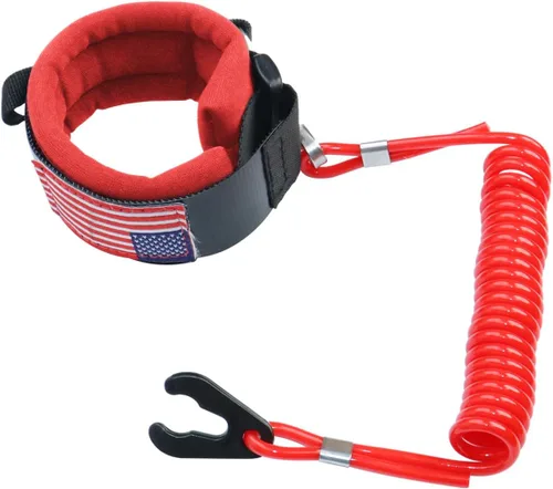 Vista 10 de Cordón de interruptor de parada de motor de barco marino para Jet Ski, correa de muñeca de repuesto 6E9-82575-00 para Yamaha Outboard Mercury