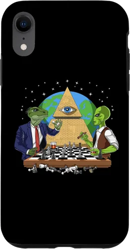 Vista 24 de Funda para iPhone 14 Pro Alien Illuminati Conspiracy Theory All Seeing Eye Aliens