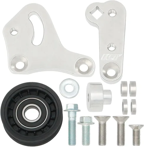 Vista 2 de ICT Billet Tensor de correa manual con polea compatible con Corvette CTS-V G8 CTSV Z06 LS7 Aluminio LS1 LS2 LS3 LS6 Fabricado en los Estados Unidos