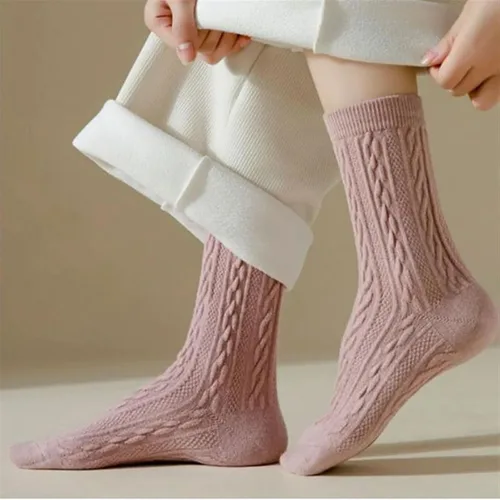 Vista 5 de TRENIS 5 Pairs Autumn And Winter Women Medium Tube Socks Versatile Comfortable Breathable Pure