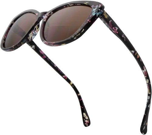 Vista 7 de VITENZI Gafas de sol con lectores para mujer, lentes de sol de lectura tintadas, Gela