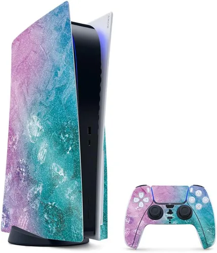Vista 56 de MightySkins - Skin para juegos con purpurina brillante para PS5 y PlayStation 5, ágata amatista, acabado duradero con purpurina de alto brillo