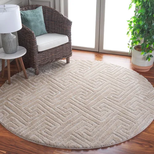 Vista 25 de SAFAVIEH Tahoe Shag Collection - Alfombra de pasillo, 2 x 9 pies, color beige, diseño geométrico, felpa de 1.2 pulgadas de grosor, ideal para zonas