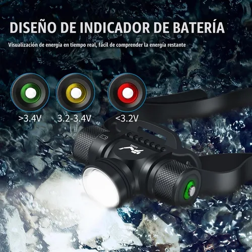 Vista 3 de WINDFIRE HP900 - Luz de buceo para buceo, ultra brillante, 5 modos Negro-HP900