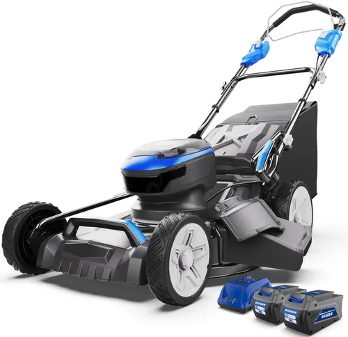 Vista 9 de Wild Badger Power Cortacésped inalámbrico de 40 V 14 ″ sin escobillas, 5,445 pies cuadrados/0.125 ac,1×4.0Ah batería y cargador rápido, altura de 5