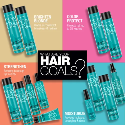 Vista 4 de SexyHair Champú y acondicionador anti-rotura saludable Ayuda a proporcionar fuerza y flexibilidad al cabello dañado SLS y SLES sin sulfato