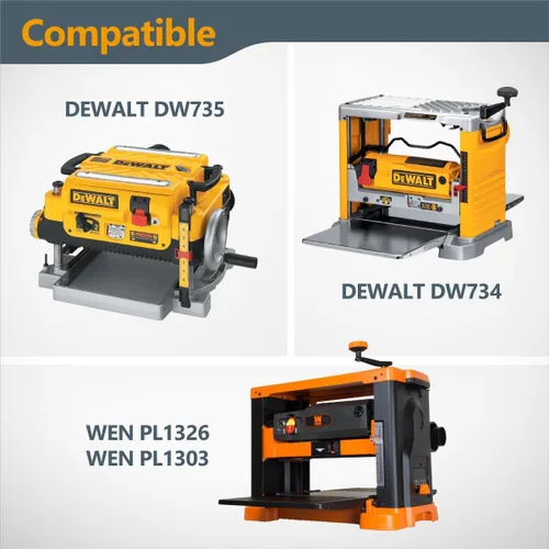 Vista 11 de POWERTEC Bolsa Colectora de Polvo con Abrazaderas de Manguera con Llave de 4", Bolsa de Polvo de 30 Micrones para Cepilladora DeWalt DW735, DW734
