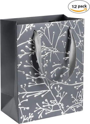 Vista 2 de Hammont Bolsas de regalo de boda para invitados de hotel – Bolsas de dama de honor con tallo floral – Bolsa de recuerdo de fiesta – Bolsas de Tallo