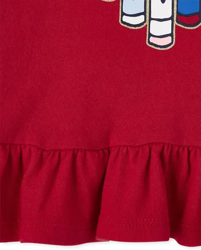 Vista 5 de The Children's Place Conjunto de camisa y leggings de manga larga para niñas y niñas pequeñas, Paquete de 2 corazones blancos para escuela