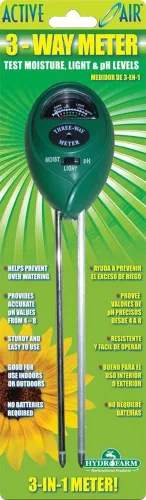 Vista 2 de Hydrofarm MGMLP1 Active Air - Medidor de pH, luz y humedad de 3 vías