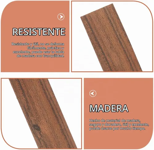 Vista 6 de 6 láminas de madera texturizada de repuesto para banco de jardín para manualidades y asientos al aire libre, tableros de madera sin terminar
