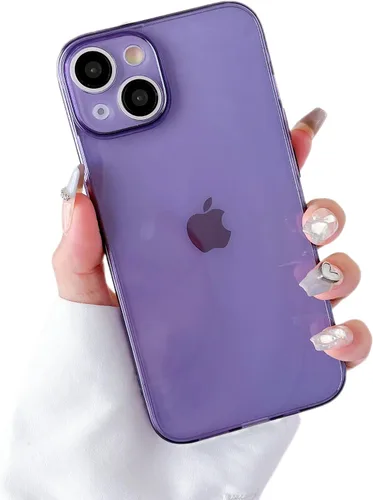 Vista 21 de ZTOFERA Funda para iPhone 7/8/SE 5.5 pulgadas, linda funda de silicona suave transparente con parachoques retro de color transparente a prueba