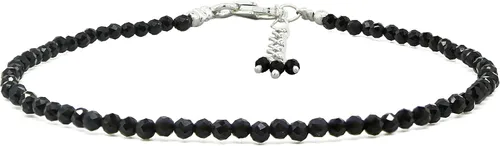 Vista 8 de Pulsera ajustable de plata esterlina 925 con cuentas completas para mujer, cuentas de piedras preciosas naturales, pulsera delicada, regalo