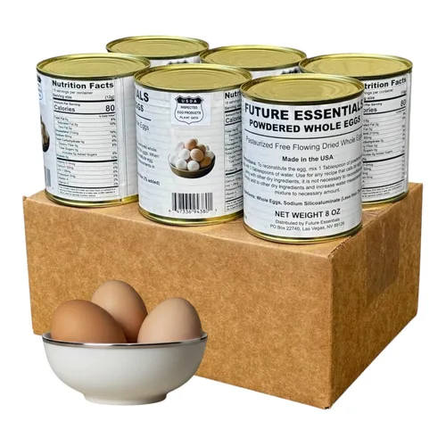 Vista 9 de Future Essentials - Huevos enteros en polvo, lata de 8 onzas, vida útil