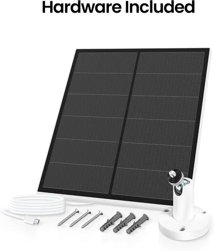 Vista 6 de Feit Electric Panel solar de carga continua/SOL/CAM compatible con Feit Electric Smart Outdoor Camera CAM/WM/WiFi/BAT, cable de 9 pies, micro-USB