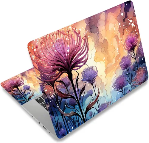 Vista 50 de Adhesivo para laptop de 12.1-15.6 pulgadas, calcomanía reutilizable universal de vinilo para laptop, protector de arte impermeable en color panal