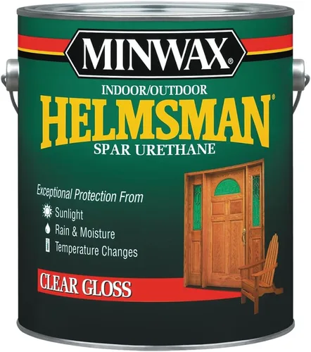 Vista 10 de Minwax - Capa de uretano Helmsman para exteriores y interiores a base de agua, cuarto de galón, brillante