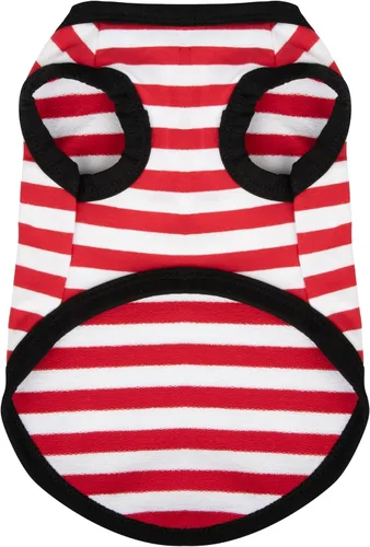 Vista 10 de Paiaite 3 piezas de camisa para perro a rayas de color oscuro, camisas sin mangas de algodón para cachorros, ropa transpirable para mascotas