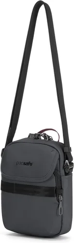 Vista 7 de Pacsafe Metrosafe X - Bandolera compacta antirrobo, se adapta a tabletas de 8 pulgadas, color pizarra, Pizarra